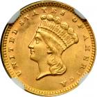 1874 $1 Gold Indian