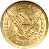 1856 $2.50 Liberty. NGC MS63 - 2