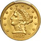 1907 $2.50 Liberty. PCGS MS62