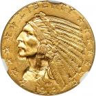 1913 $5 Indian. NGC MS61