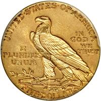 1913 $5 Indian. PCGS AU55 - 2