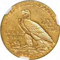 1915 $5 Indian. NGC AU58 - 2