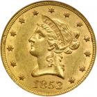 1853 $10 Liberty. NGC AU55