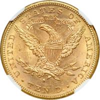 1881-S $10 Liberty. NGC MS63 - 2