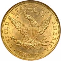 1888-S $10 Liberty. NGC MS63 - 2