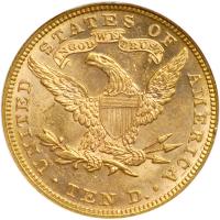 1892 $10 Liberty. NGC MS61 - 2