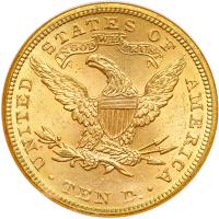 1895 $10 Liberty. NGC MS64 - 2