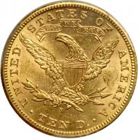 1907-S $10 Liberty. PCGS MS61 - 2