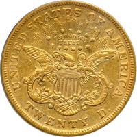 1870-S $20 Liberty. PCGS VF25 - 2