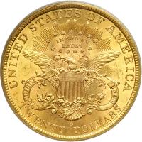 1895-S $20 Liberty. SEGS MS61 - 2