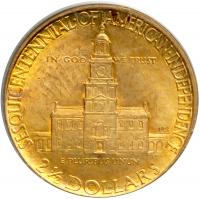 1926 Sesquicentennial Gold $2.50. PCGS MS63 - 2