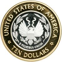 2000-W Library of Congress Bicentennial Bimetallic $10 - 2