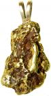 Natural Gold Nugget Pendant 40.8 gm.