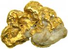 Natural Gold Nugget with embedded crystals, 26.6 gm