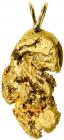 Natural Gold Nugget Pendant 19.8 gm.