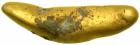 Gold Nugget in the shape of a "slug", 12.2 gm