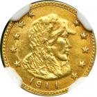 1911 Alaska 50¢ Gold. NGC MS61