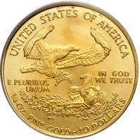 2005 $10 American Gold Eagle. PCGS MS69 - 2