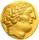 Celtic Gaul. Gironde Region (Southwestern Gaul). Gold Stater (8.5 g) struck c. 300-150 BC. EF