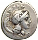 Lucania, Velia. 400-350 BC. AR Didrachm (7.30 g). VF