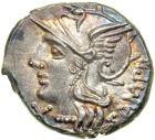 Roman Republic. M. Baebius Q.f. Tampilus, moneyer. AR Denarius minted at Rome, 137 BC