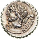 Roman Republic. L. Memmius Galeria, moneyer. AR Denarius minted at Rome, 106 BC