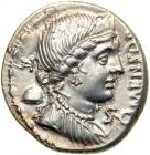 Roman Republic. L. Farsuleius Mensor, moneyer. AR Denarius minted at Rome, 75 BC