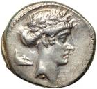 Roman Republic. Q. Pomponius Musa, moneyer. AR Denarius minted at Rome, 66 BC