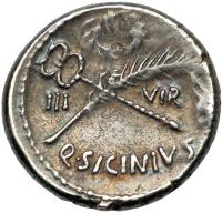 Roman Republic. Q. Sicinius, moneyer. AR Denarius minted at Rome, 49 BC - 2