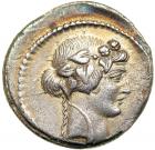 Roman Republic. C. Vibius Varus, moneyer. AR Denarius minted at Rome, 42 BC