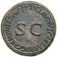 Agrippina Senior, wife of Germanicus. AE Sestertius minted at Rome, AD 42. EF - 2