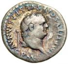 Titus, AD 79-81. AR Denarius minted at Rome, 1 Jan.-30 June AD 80. F