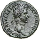 Nerva, AD 96-98. AE As, mint of Rome AD 96. EF