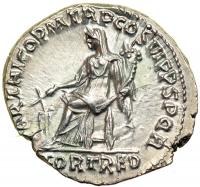 Trajan, AD 98-117. AR Denarius, minted AD 114-117. EF - 2