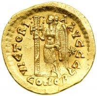 Leo I, AD 457-474. Gold Solidus (4.4 g). VF - 2