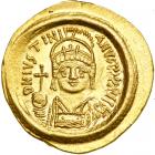 Justinian I, 527-565. Gold Solidus (4.51 g) minted at Ravenna. AU