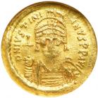 Justinian I, 527-565. Gold Solidus (4.37 g). Mint of Constantinople