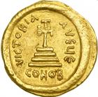 Heraclius, 610-641. Gold Solidus (4.36 g) minted at Constantinople, c. 610-613. EF - 2