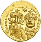 Heraclius, 610-641. Gold Solidus (4.45 g) minted at Constantinople, c. 629-632. AEF