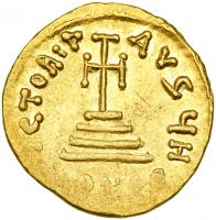 Heraclius, 610-641. Gold Solidus (4.45 g) minted at Constantinople, c. 629-632. AEF - 2