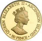 Ascension. 50 Pence, 2000. NGC PF69