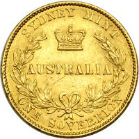 Australia. Sovereign, 1866 (Sydney). NGC AU58 - 2