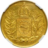 Brazil. 20000 Reis, 1851. NGC MS61 - 2