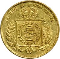 Brazil. 10,000 Reis, 1853. VF - 2