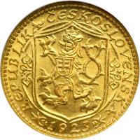 Czechoslovakia. Ducat, 1923. NGC MS65 - 2