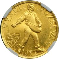 Czechoslovakia. Ducat, 1933. NGC MS62 - 2