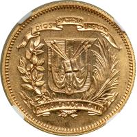 Dominican Republic. 30 Pesos, 1974. NGC MS65 - 2