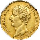 France. 20 Francs, AN XI-A (Paris). NGC EF40
