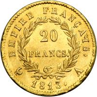 France. 20 Francs, 1813-A. NGC MS62 - 2