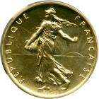 France. Piefort 1 Franc struck in Gold, 1977. NGC PF67